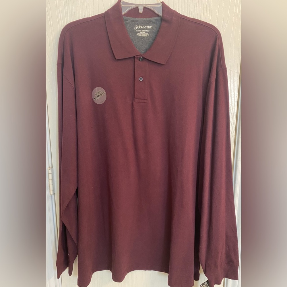 St Johns Bay new sueded jersey polo men’s xxlt